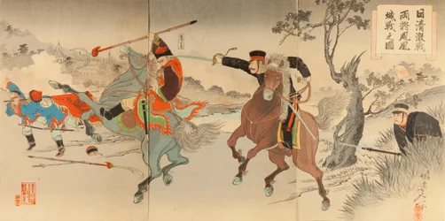 日中ピッチ戦-鳳凰城で戦う2人の将軍